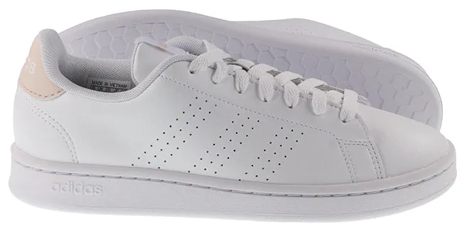 Adidas Womens Advantage White Putty Mauve
