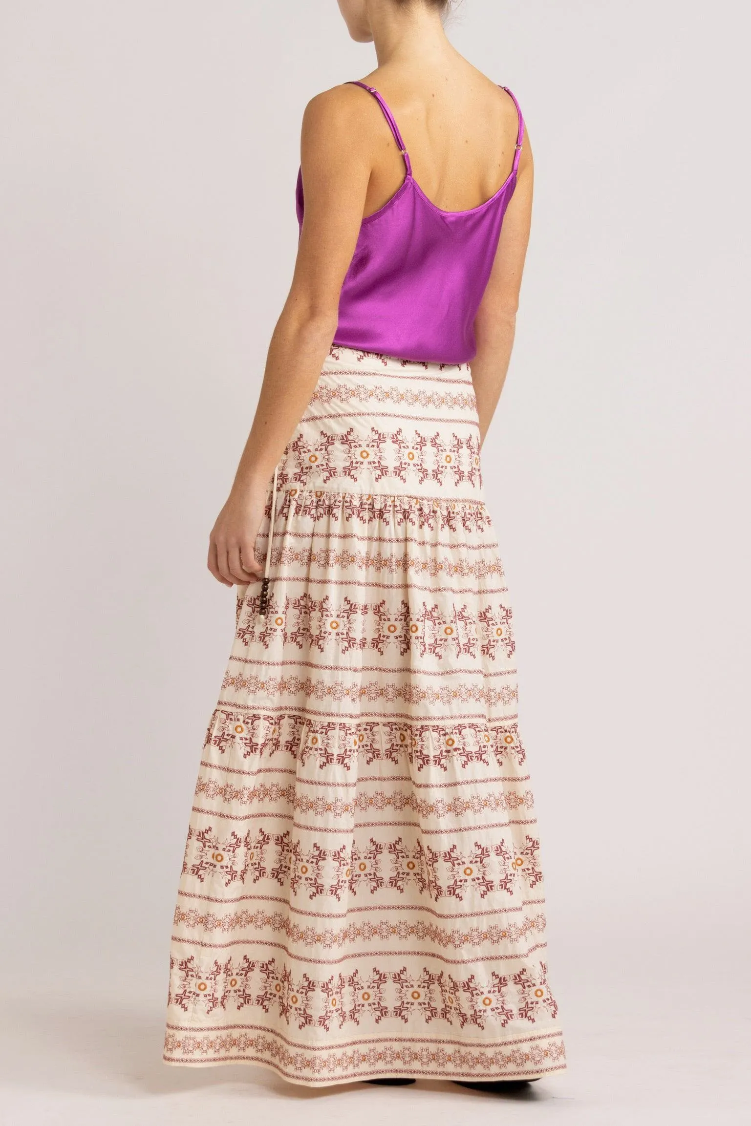 Anouk Embroidered Cotton Maxi Skirt
