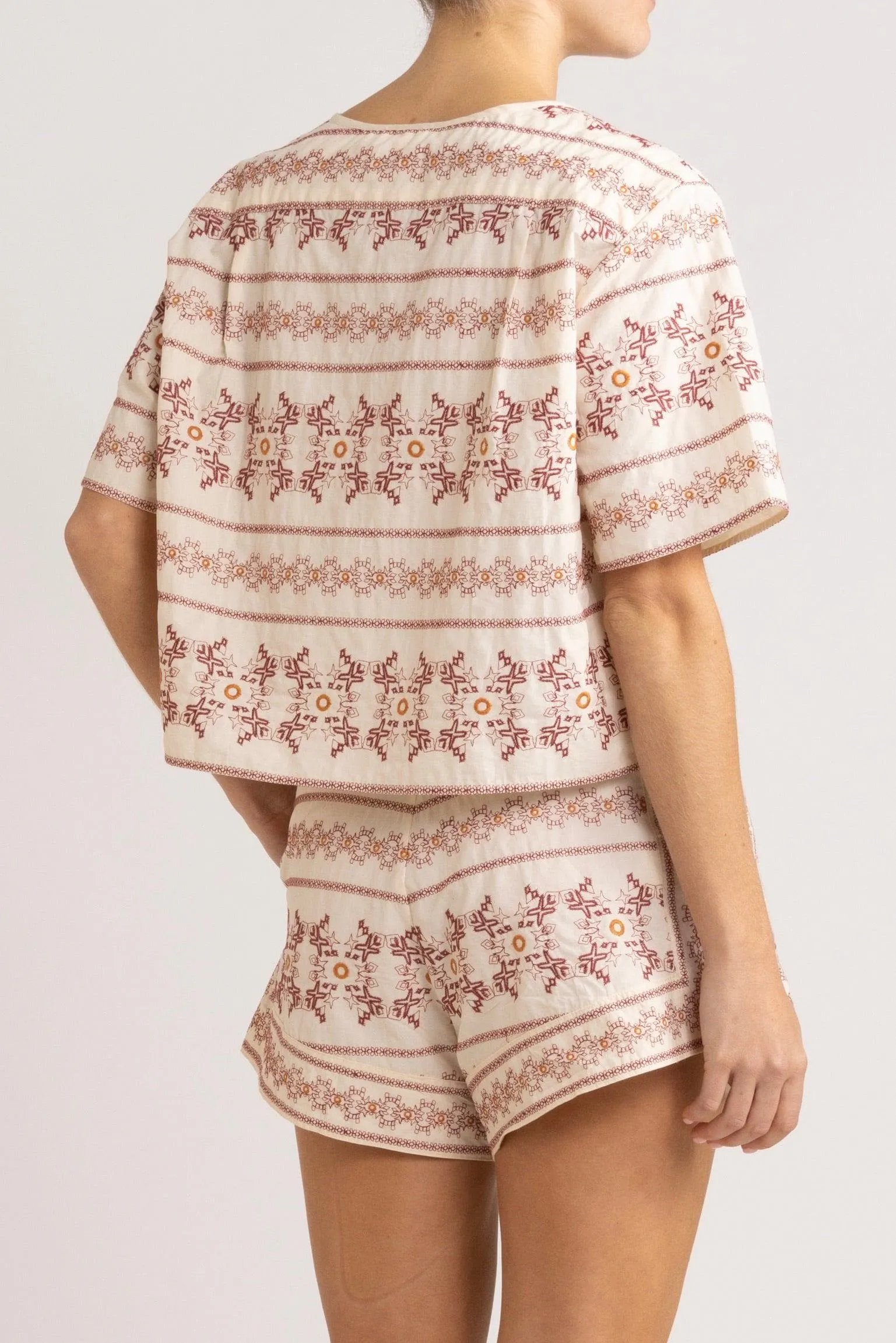 Anouk Embroidered Cotton Short
