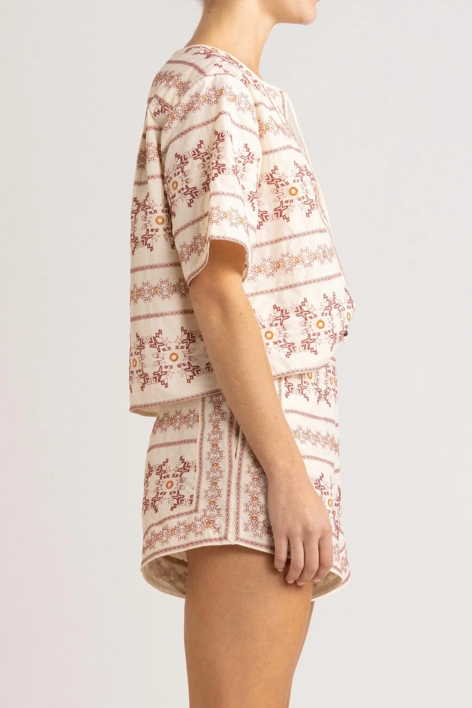 Anouk Embroidered Cotton Short
