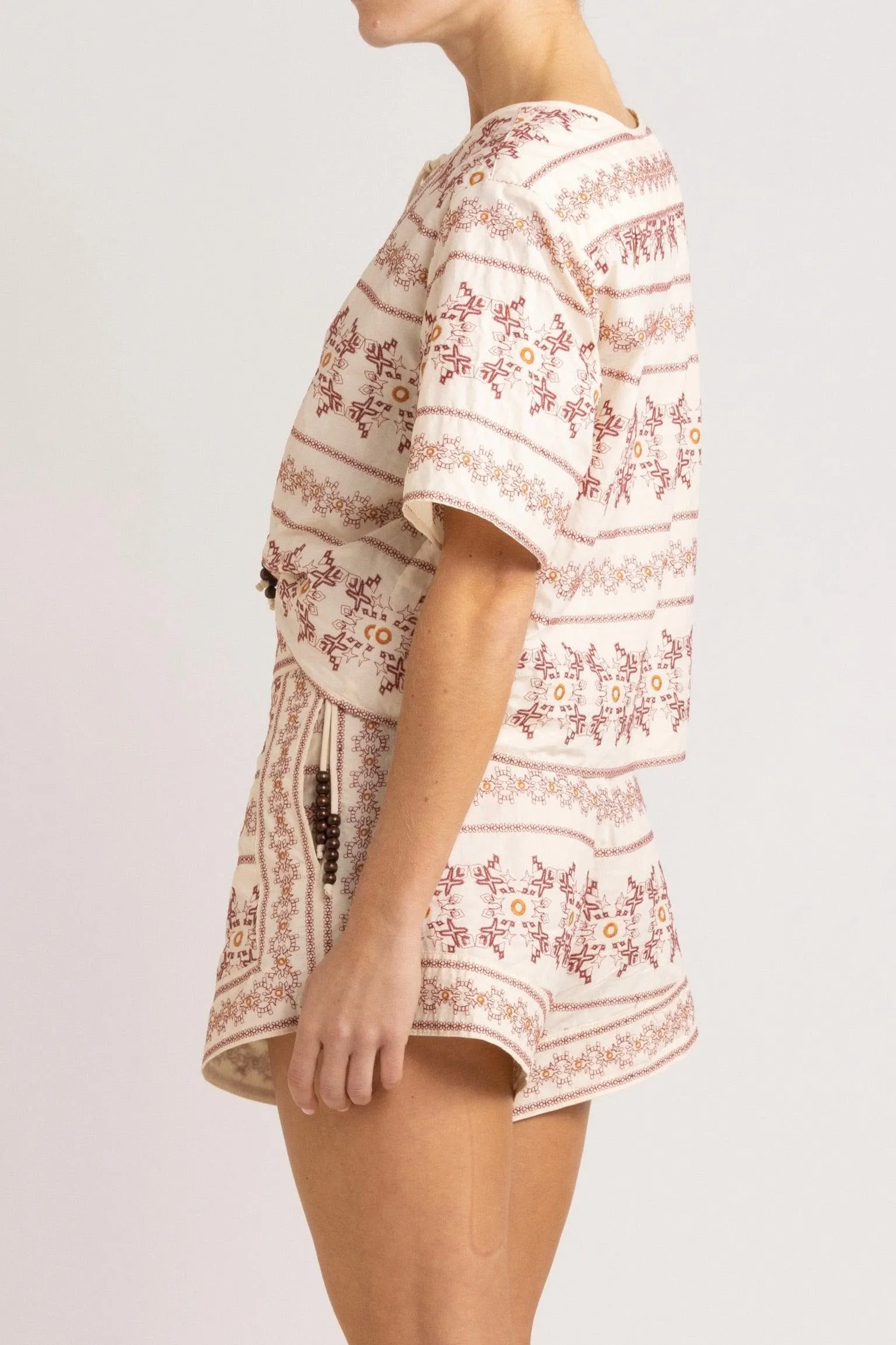 Anouk Embroidered Cotton Short