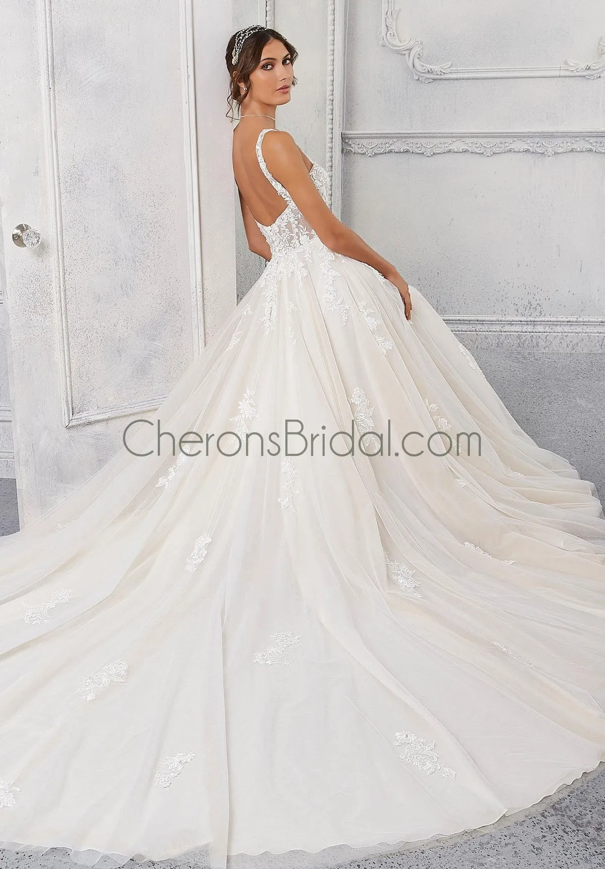 Blu - 5923 - Cassandra - Cheron's Bridal, Wedding Gown