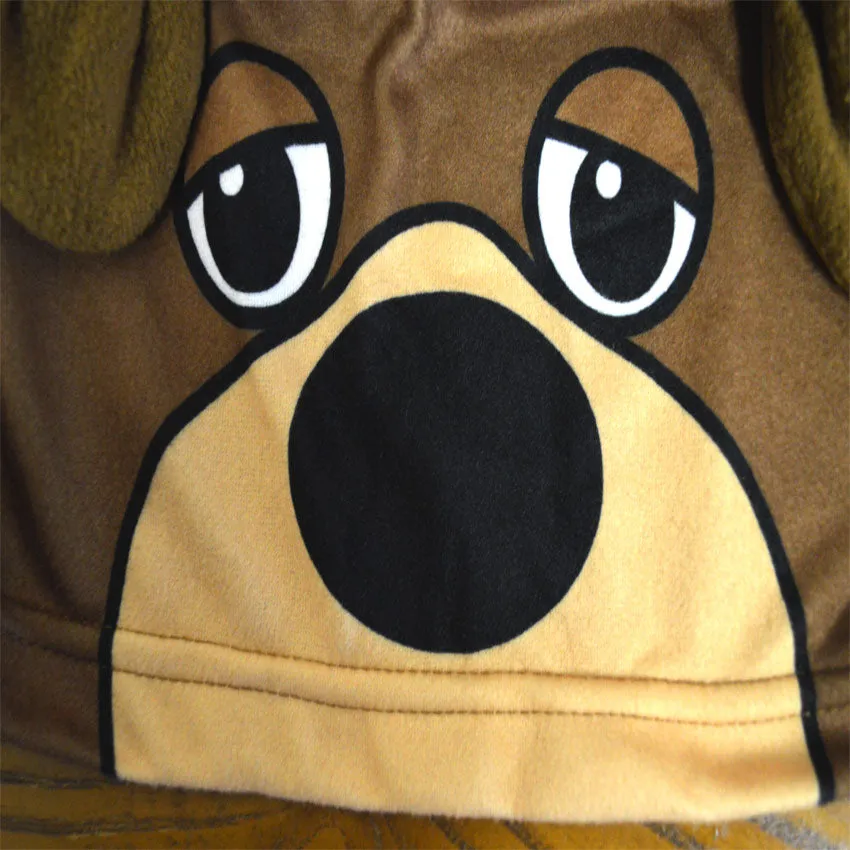 Buffalo Bear Hooded Blanket Sleeper