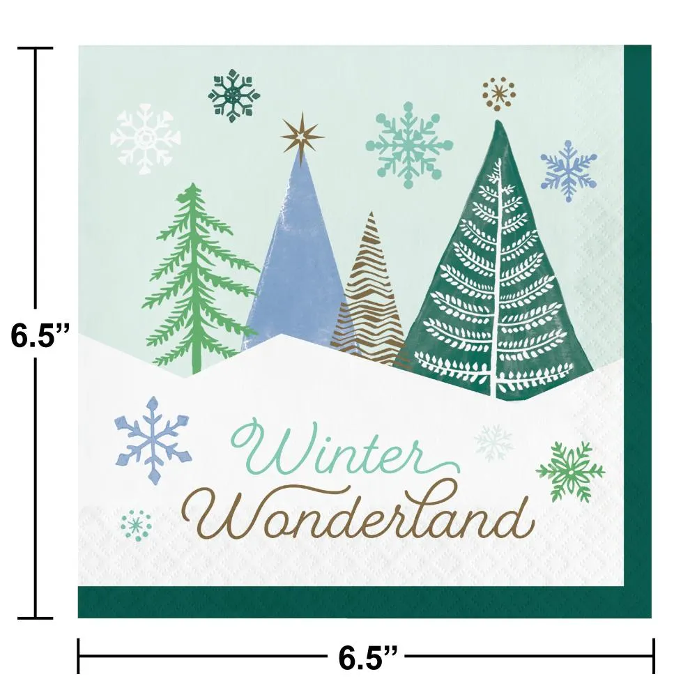 Bulk Winter Wonderland Paper Luncheon Napkin (Case of 192)