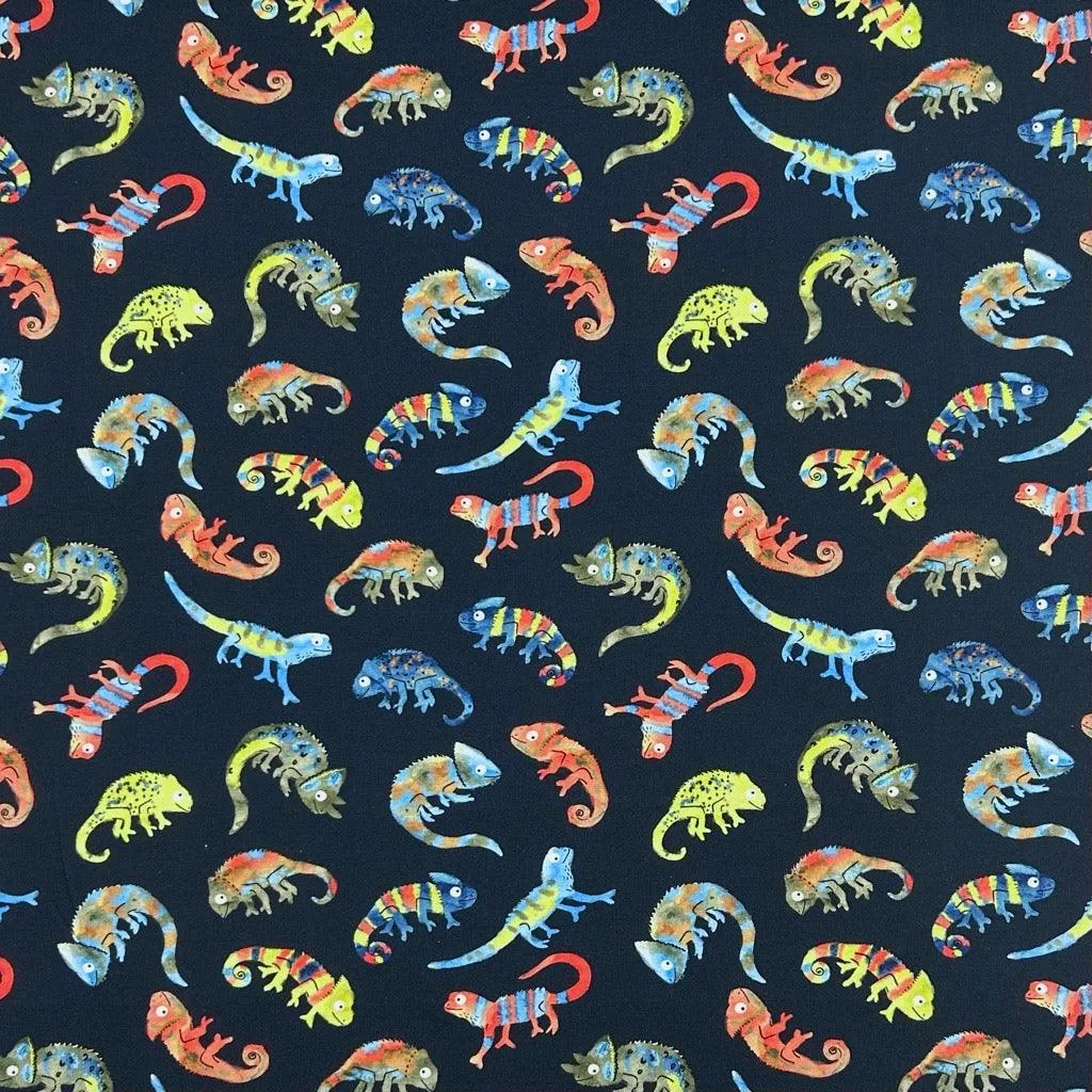 Chameleons Cotton Jersey Fabric