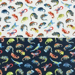 Chameleons Cotton Jersey Fabric