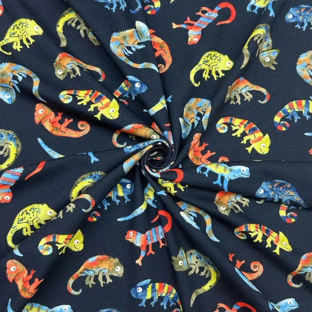 Chameleons Cotton Jersey Fabric