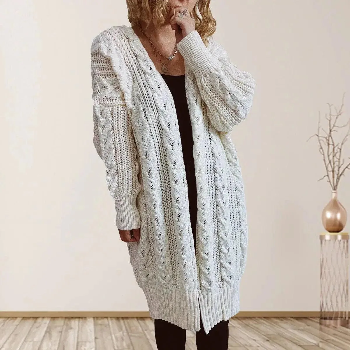Cozy Cable Knit Cardigan