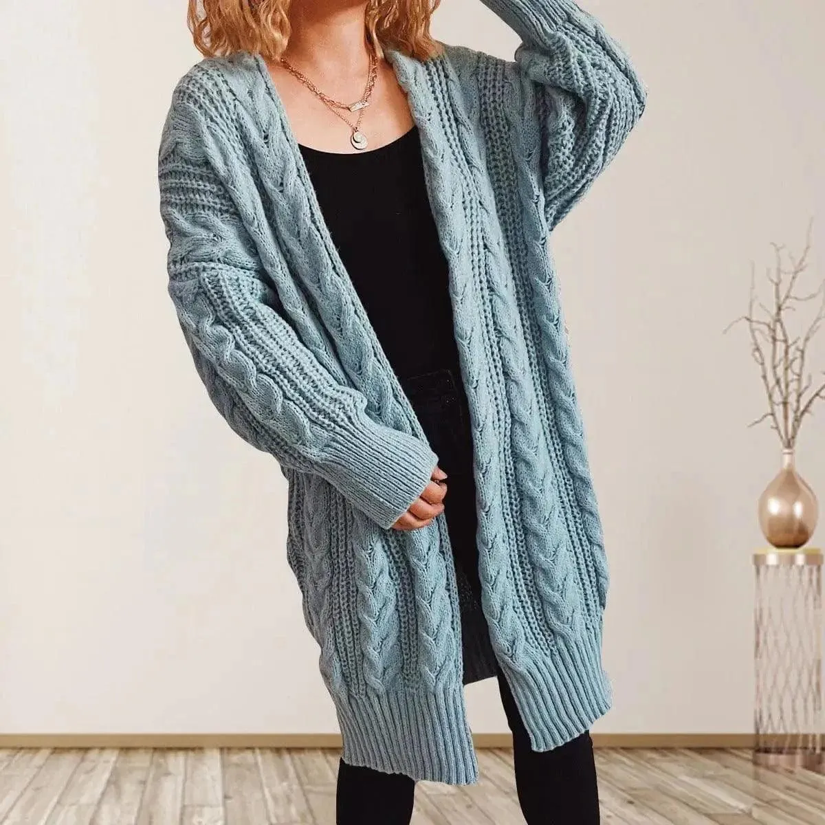 Cozy Cable Knit Cardigan