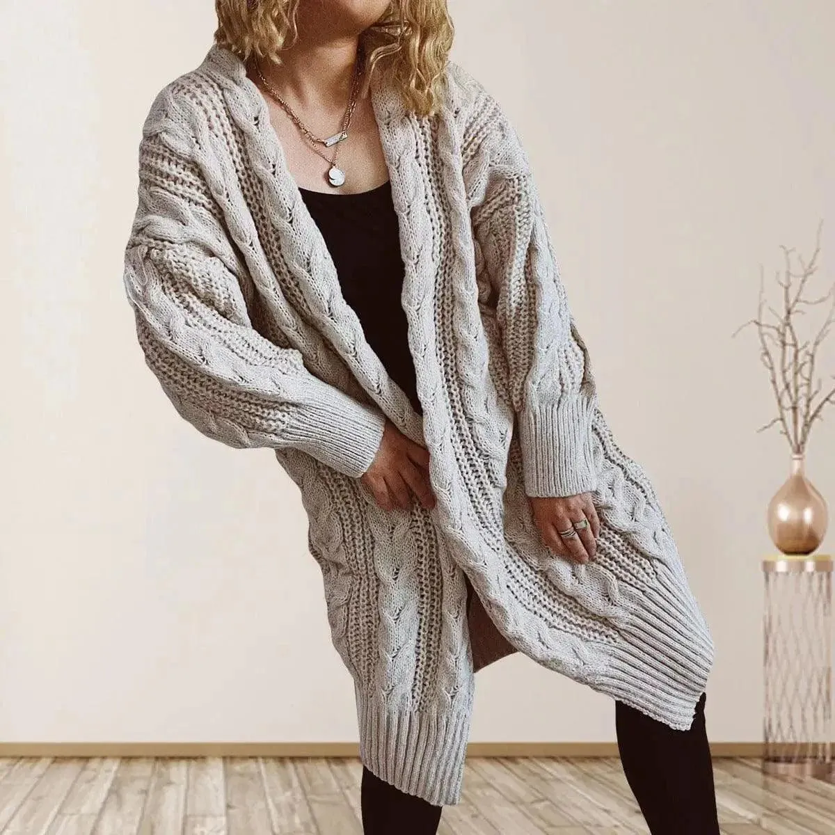 Cozy Cable Knit Cardigan
