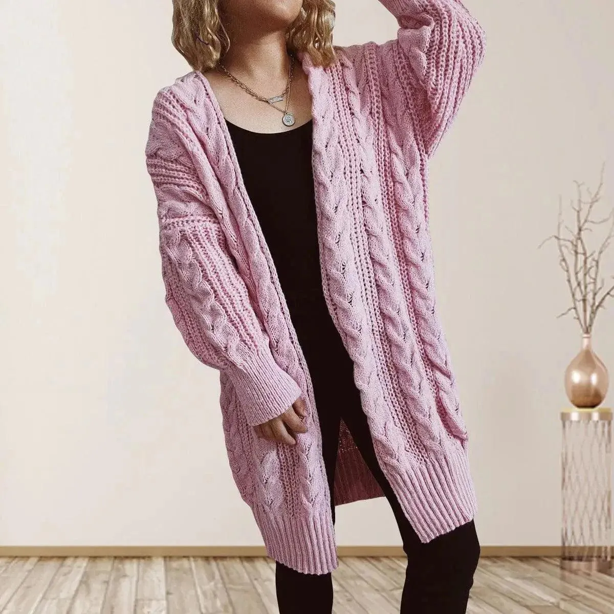 Cozy Cable Knit Cardigan