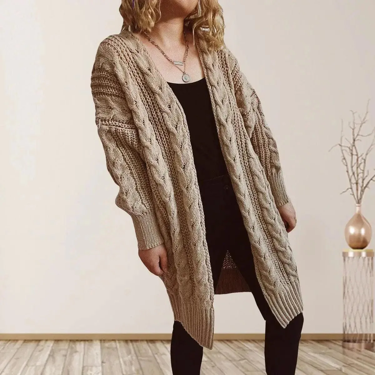 Cozy Cable Knit Cardigan