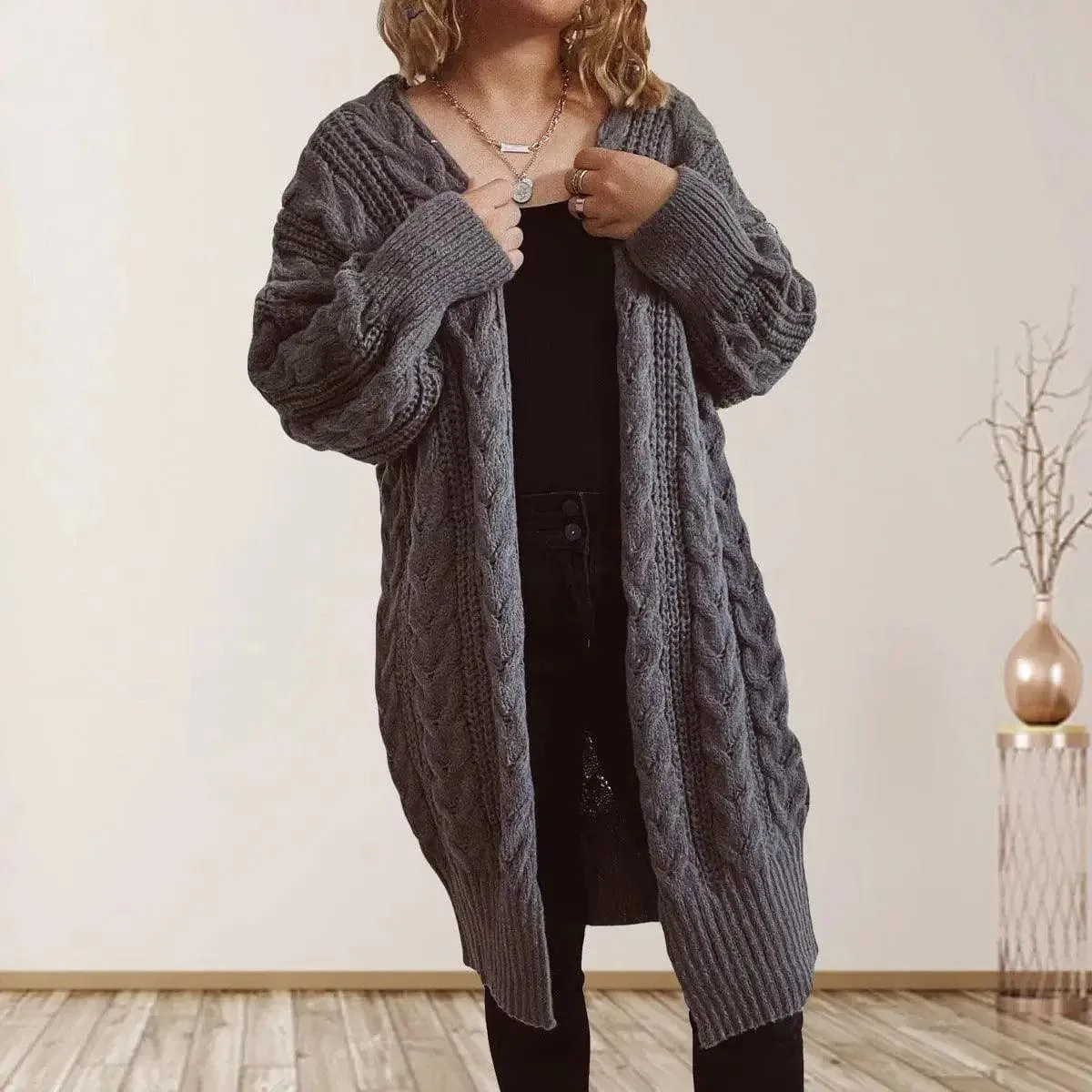 Cozy Cable Knit Cardigan