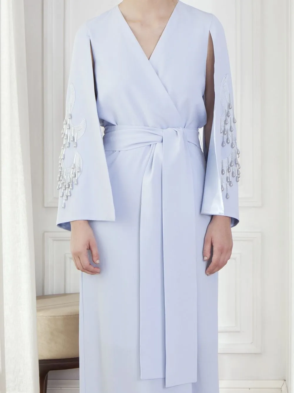 Embroidered Kimono Dress