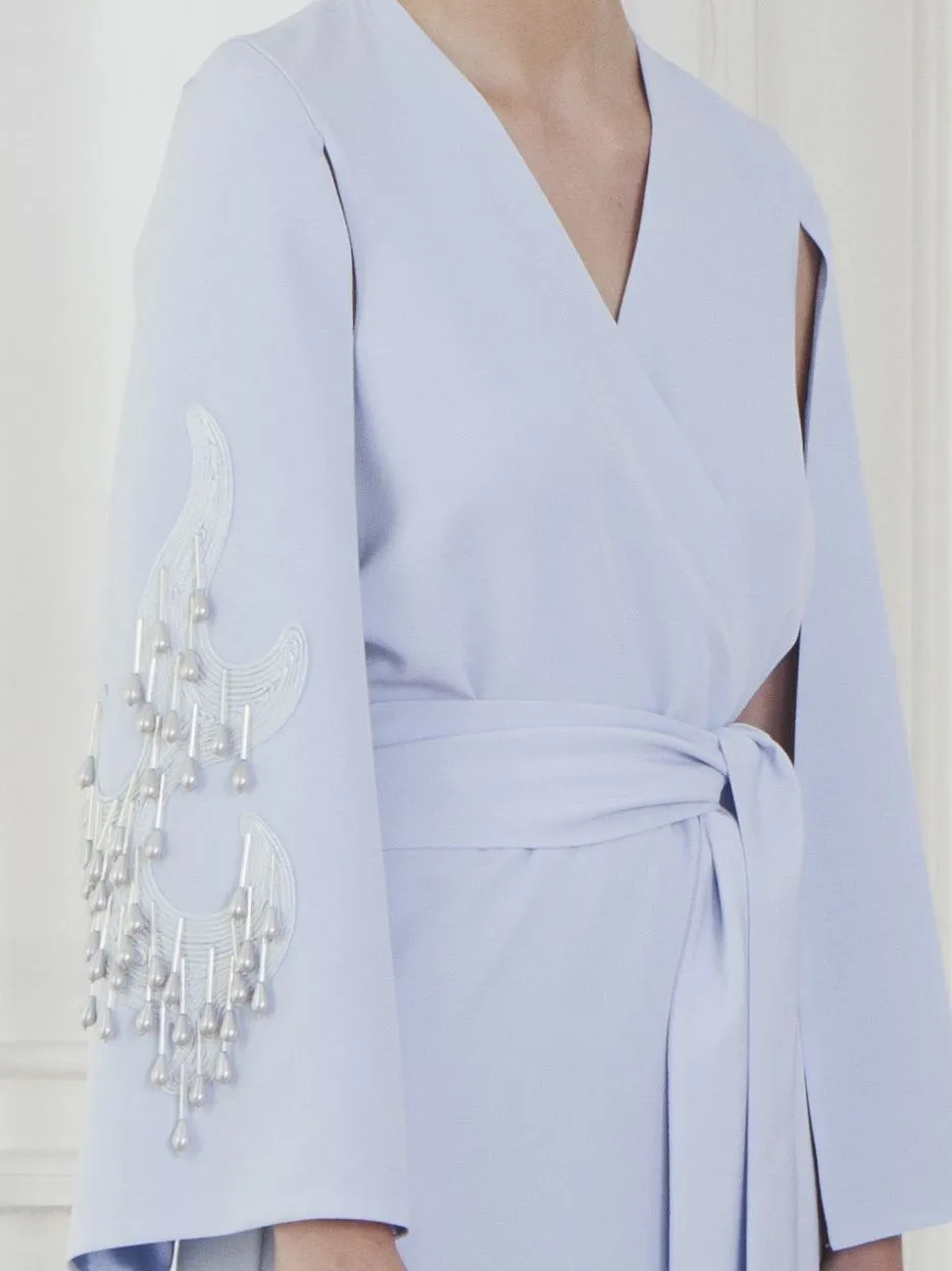 Embroidered Kimono Dress