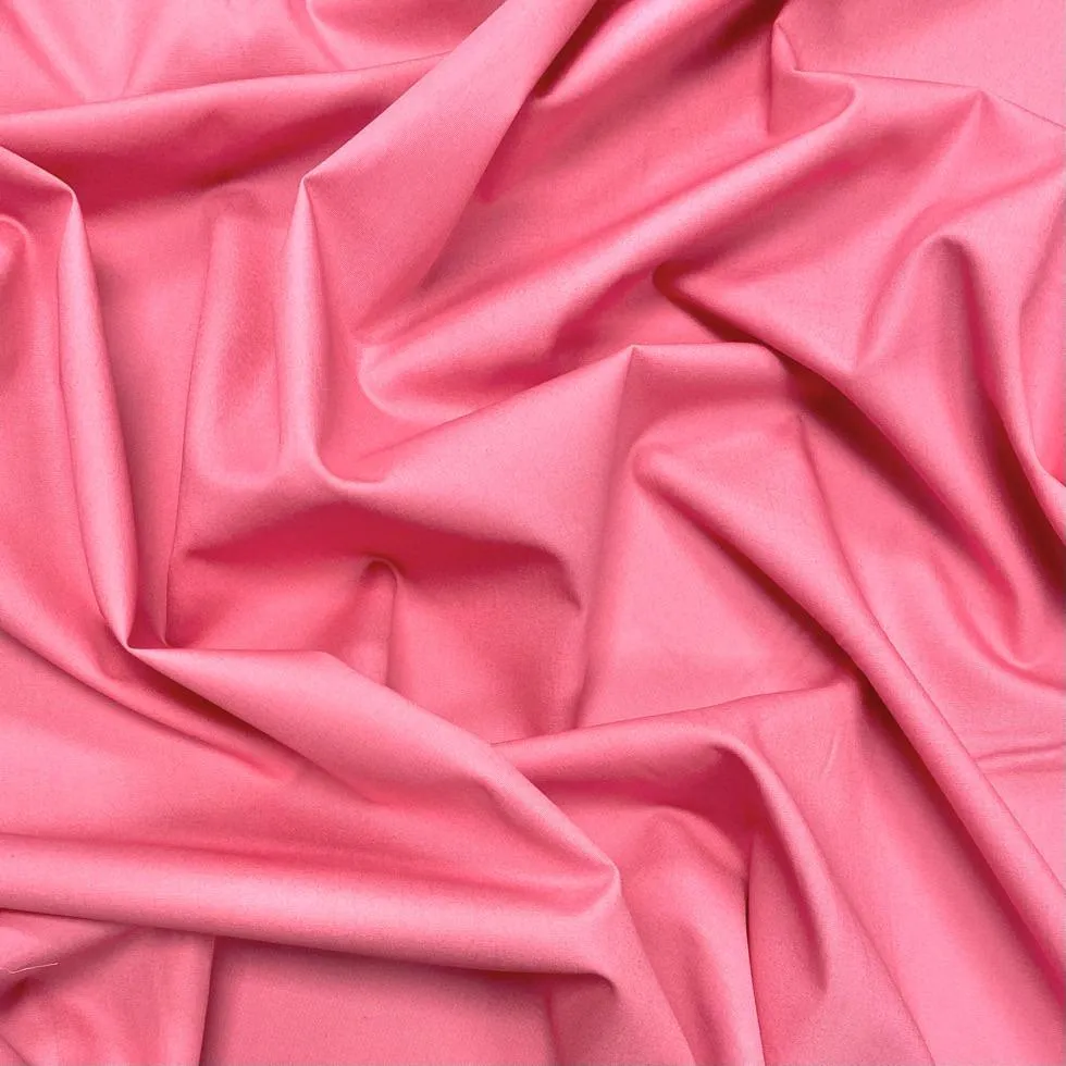 FULL ROLL 25m - Plain Rose & Hubble Cotton Poplin Fabric