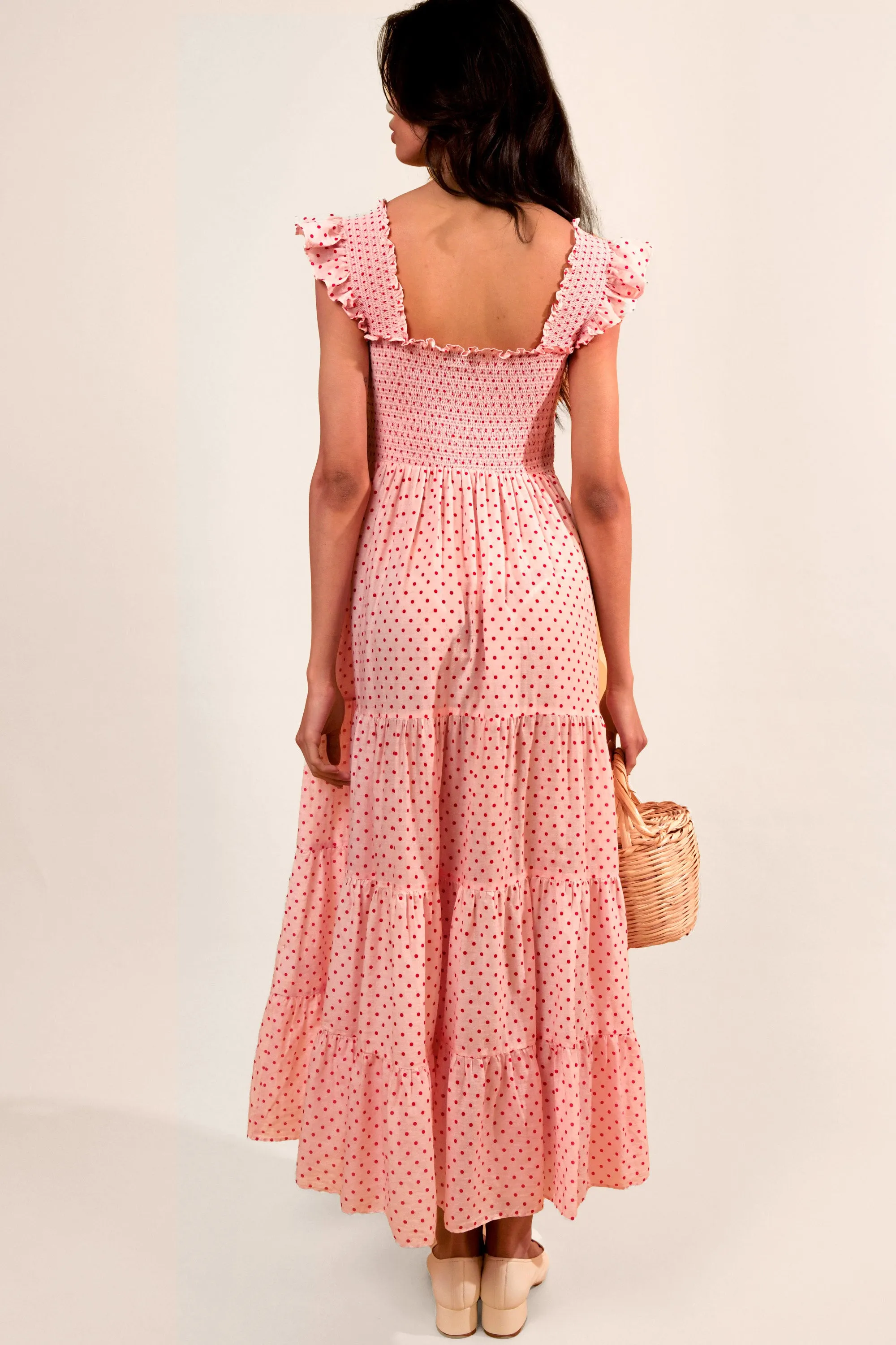 Kendall - Pale Pink Polka Dot