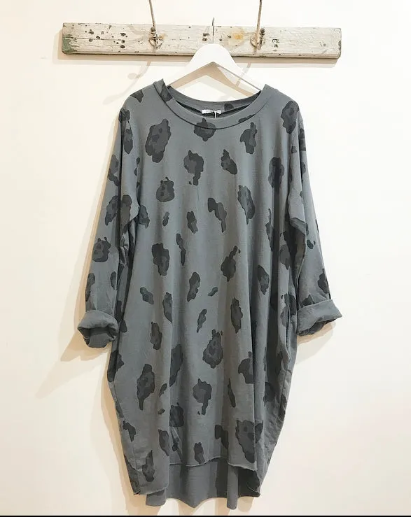 Lilly Anne Leopard Print Jersey Dress
