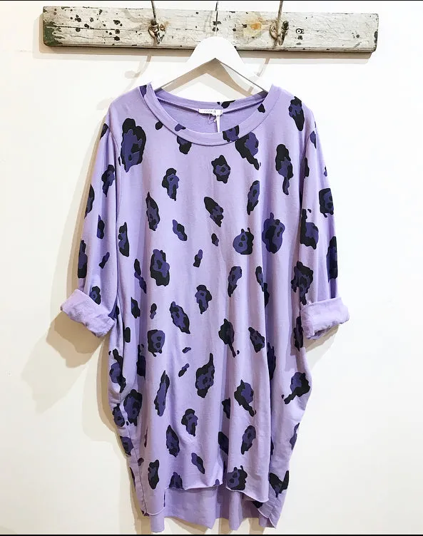 Lilly Anne Leopard Print Jersey Dress