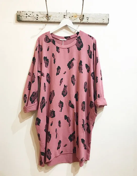 Lilly Anne Leopard Print Jersey Dress