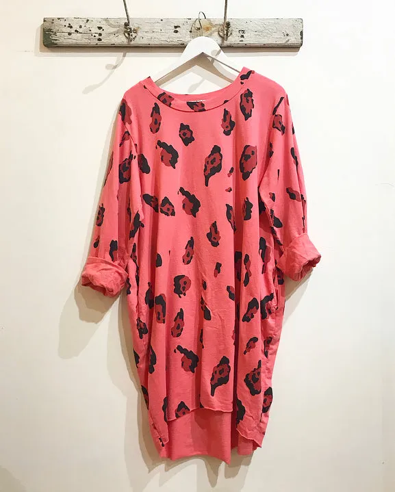 Lilly Anne Leopard Print Jersey Dress