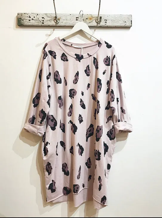Lilly Anne Leopard Print Jersey Dress