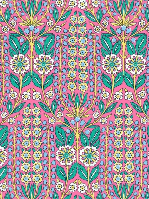 Lindsay Garden Pink - Liberty of London Cotton Tana Lawn - Half Yard