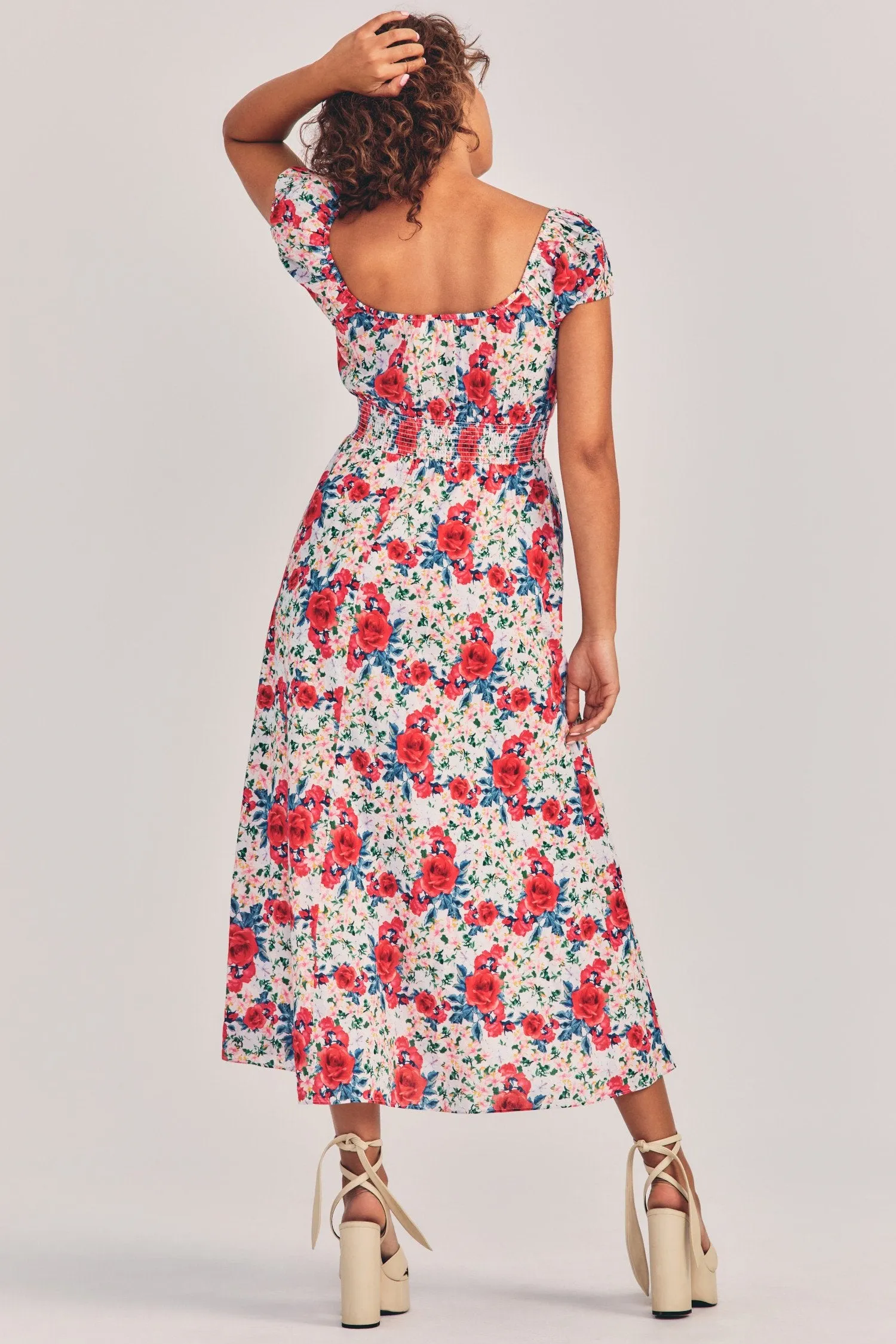 Love Shack Fancy - Vernon Dress in Rush of Red