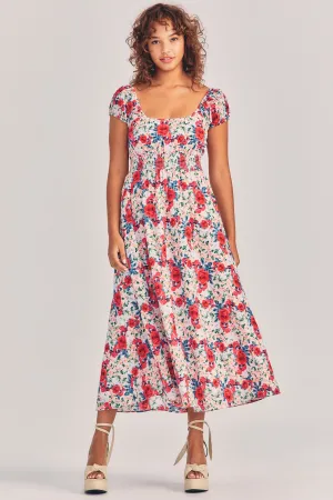 Love Shack Fancy - Vernon Dress in Rush of Red