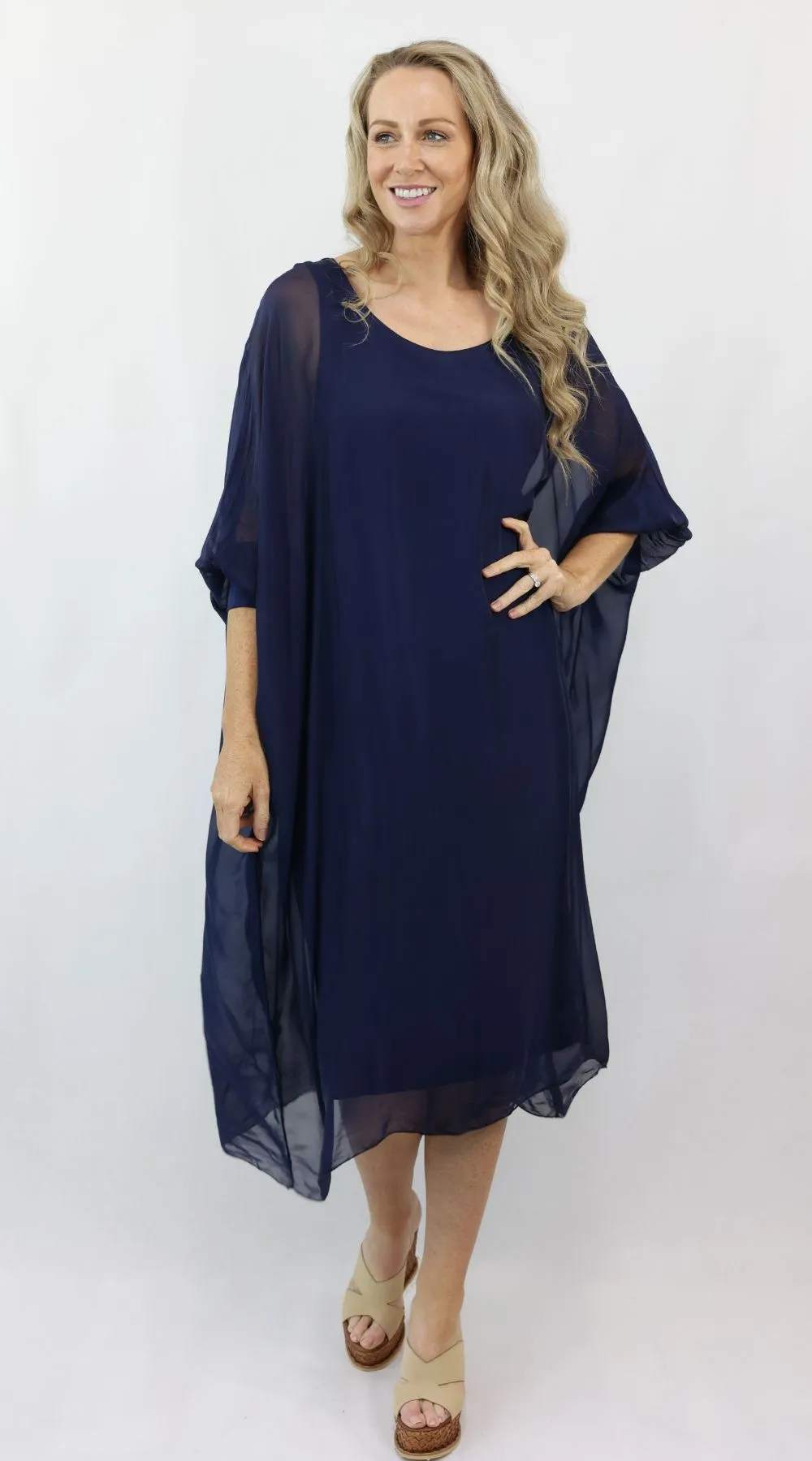 MARGARET silk dress