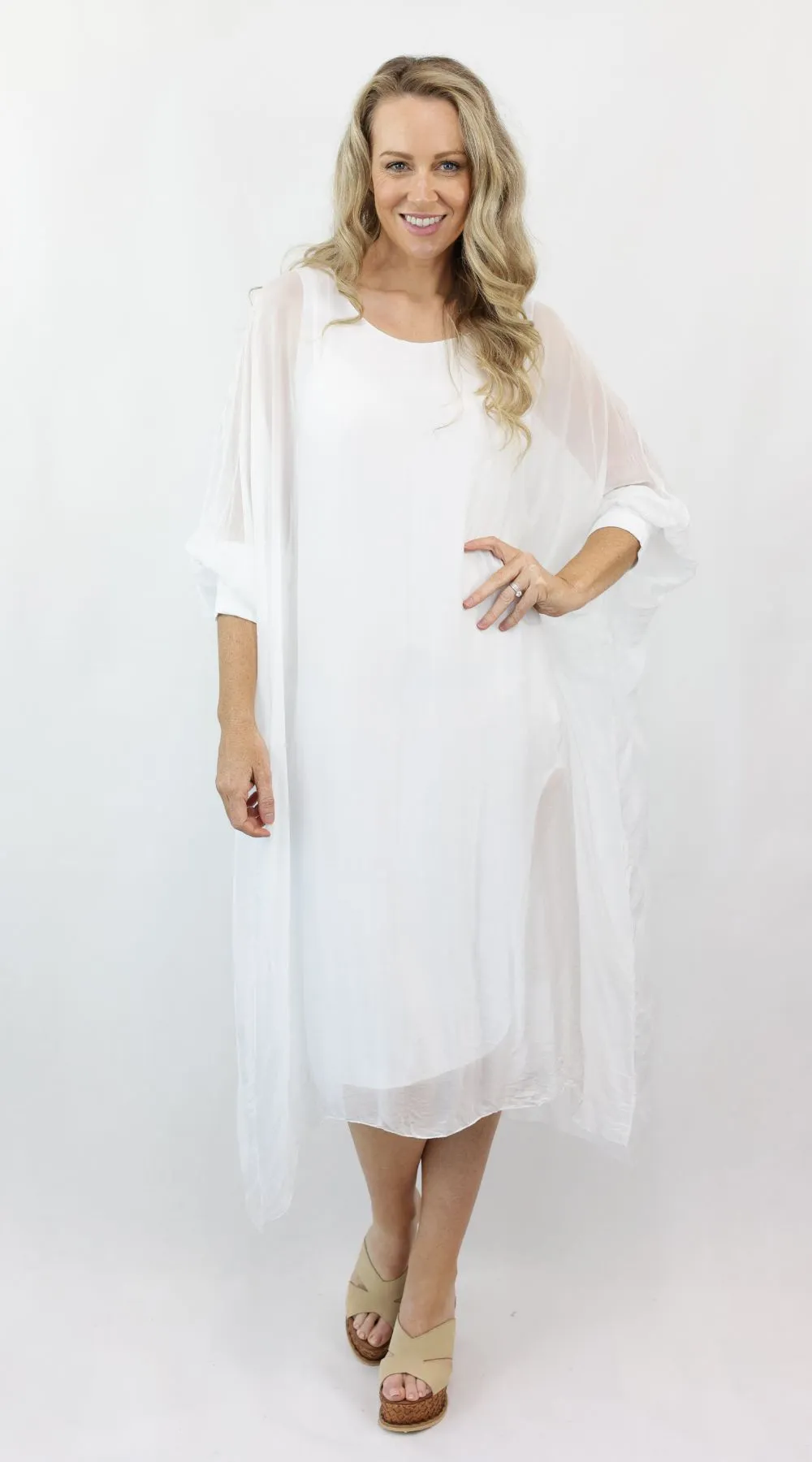 MARGARET silk dress