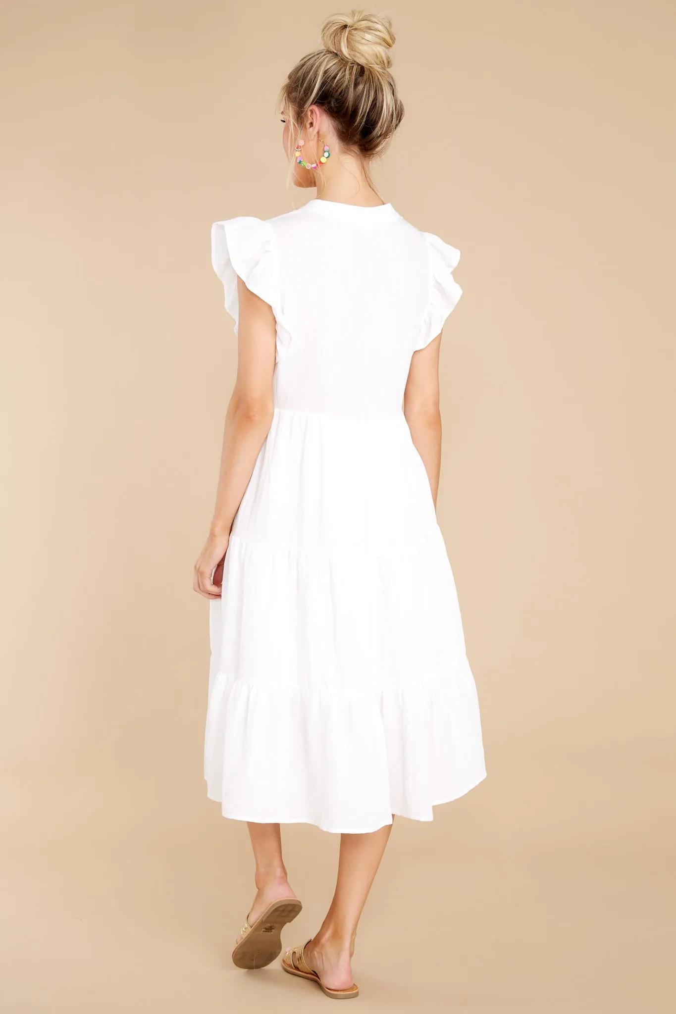 Meaningful Ways White Midi Dress
