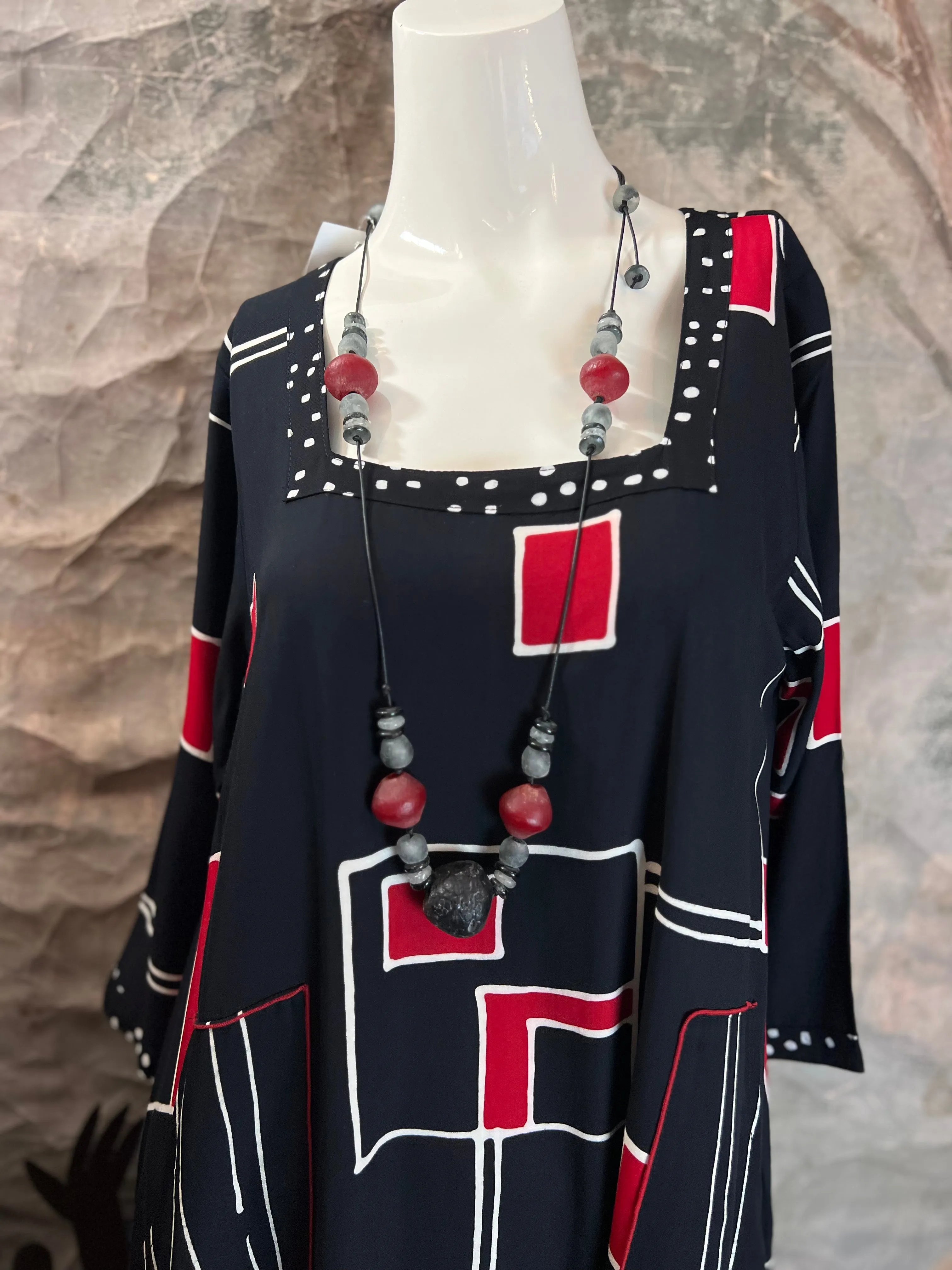 N74044R Maria Dress-Red