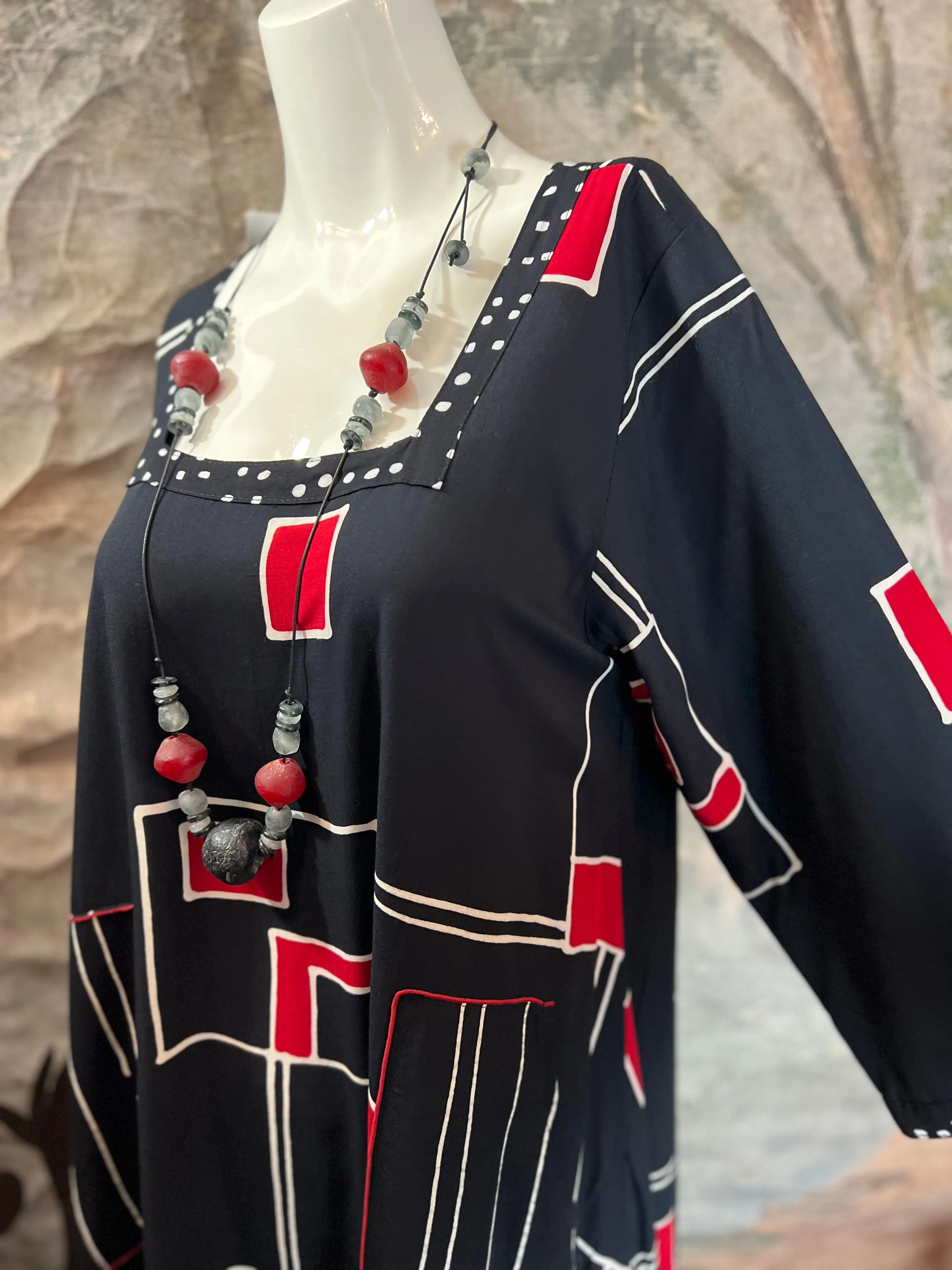 N74044R Maria Dress-Red
