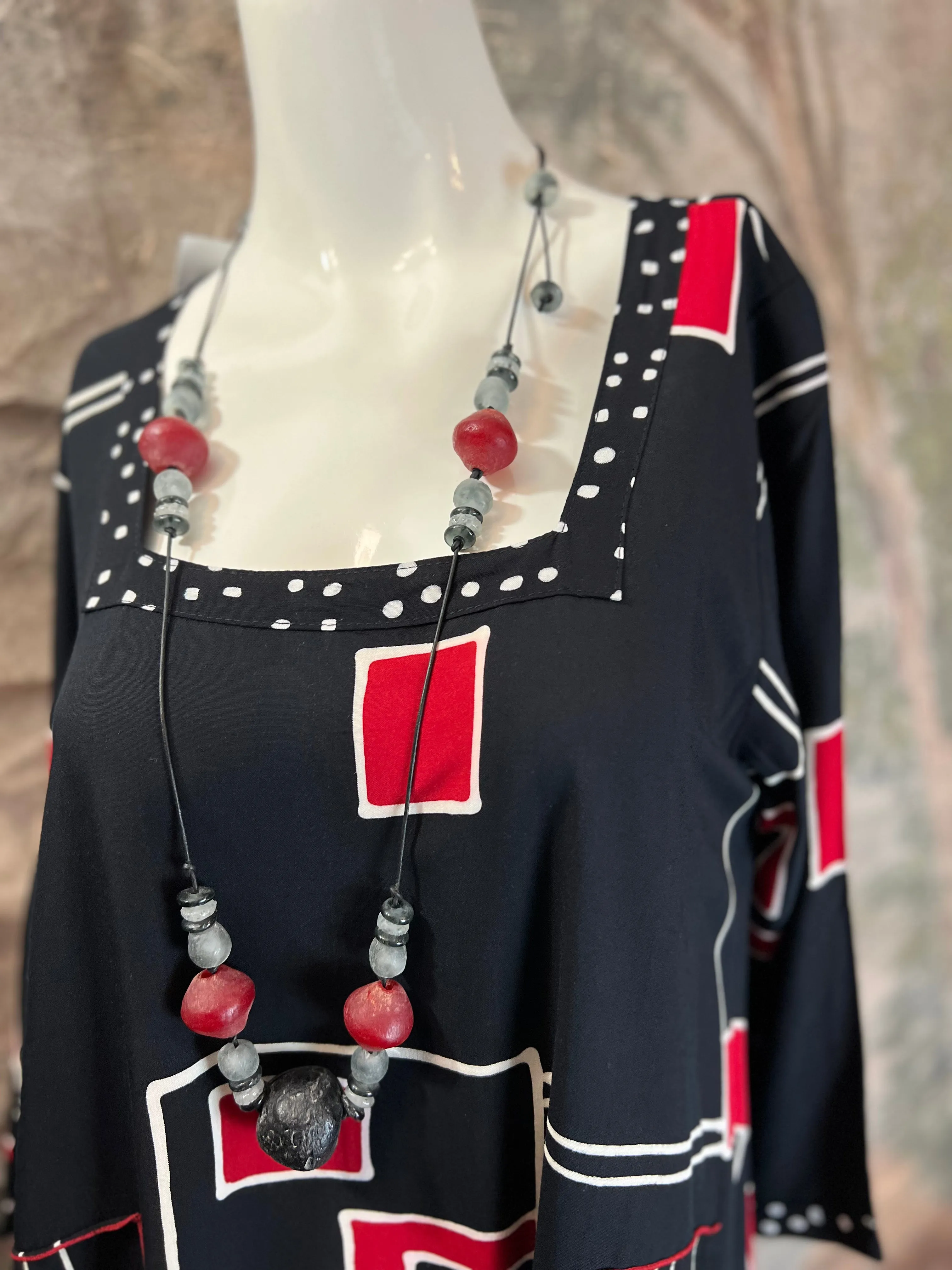 N74044R Maria Dress-Red