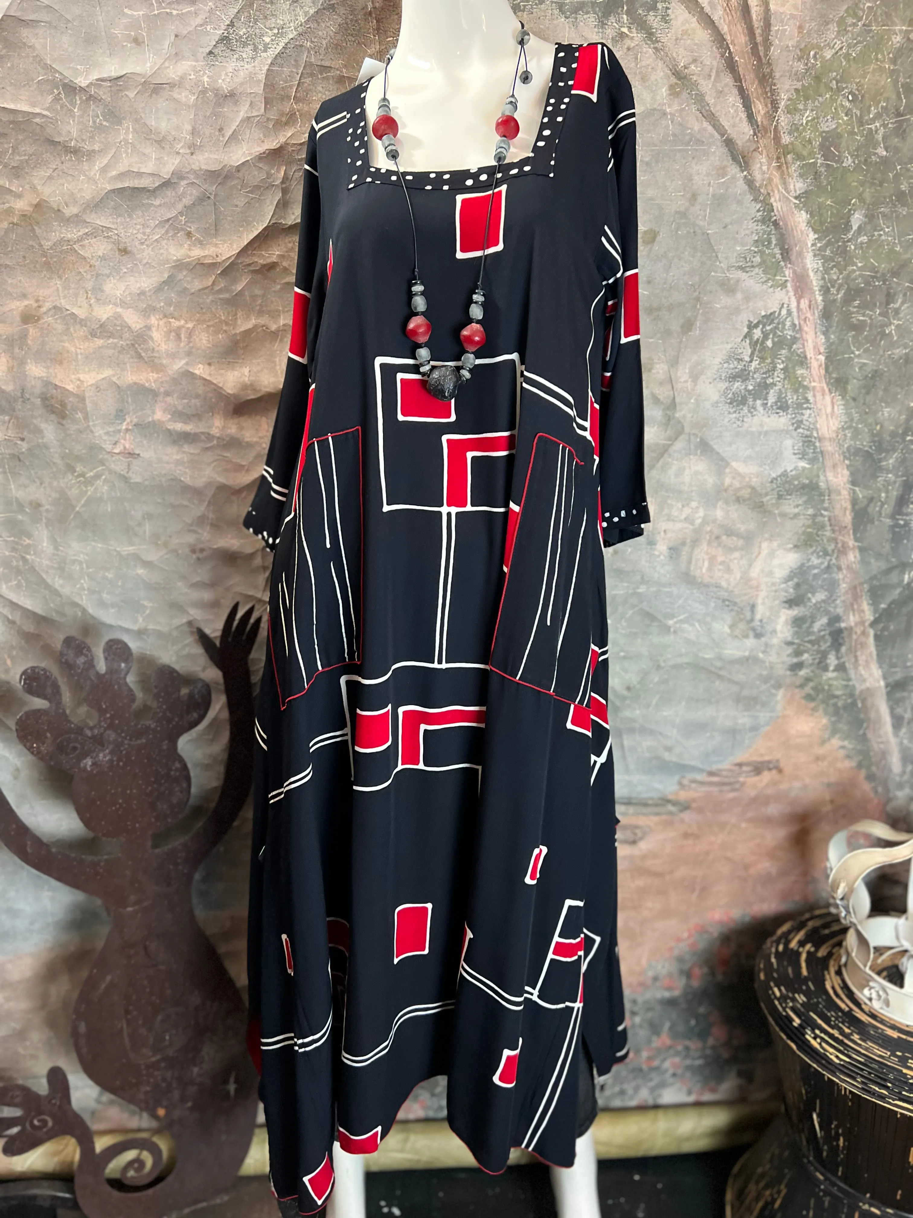 N74044R Maria Dress-Red