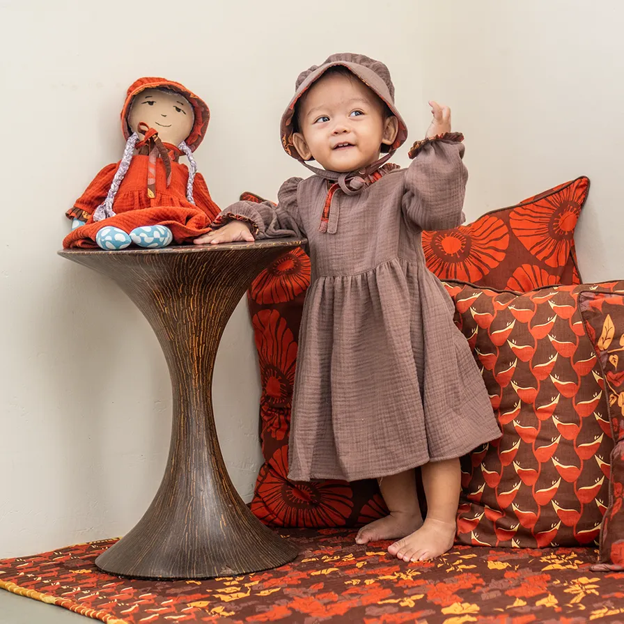 Prairie Dress Mocha, 5 sizes