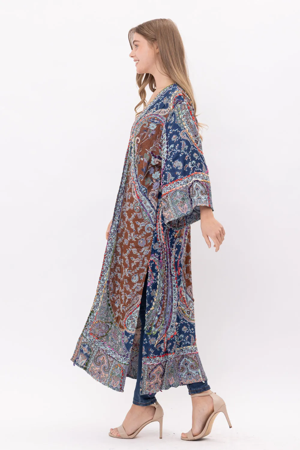 RAJ LUCIA THICK STITCH EMBROIDERED DUSTER