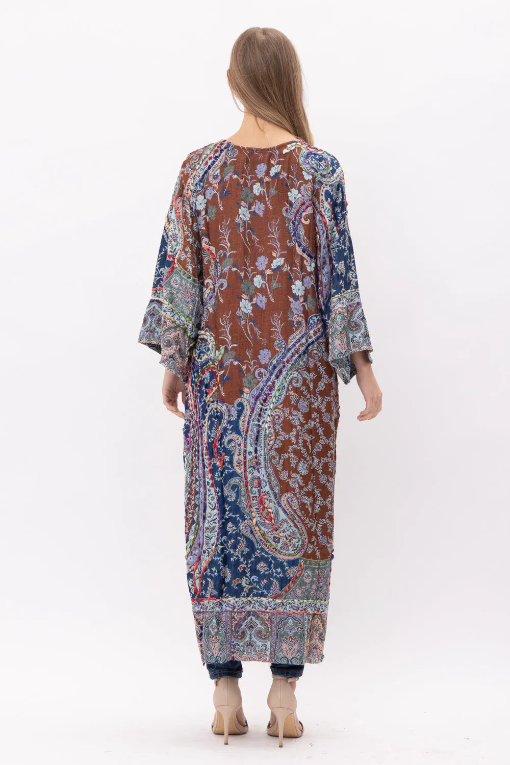 RAJ LUCIA THICK STITCH EMBROIDERED DUSTER