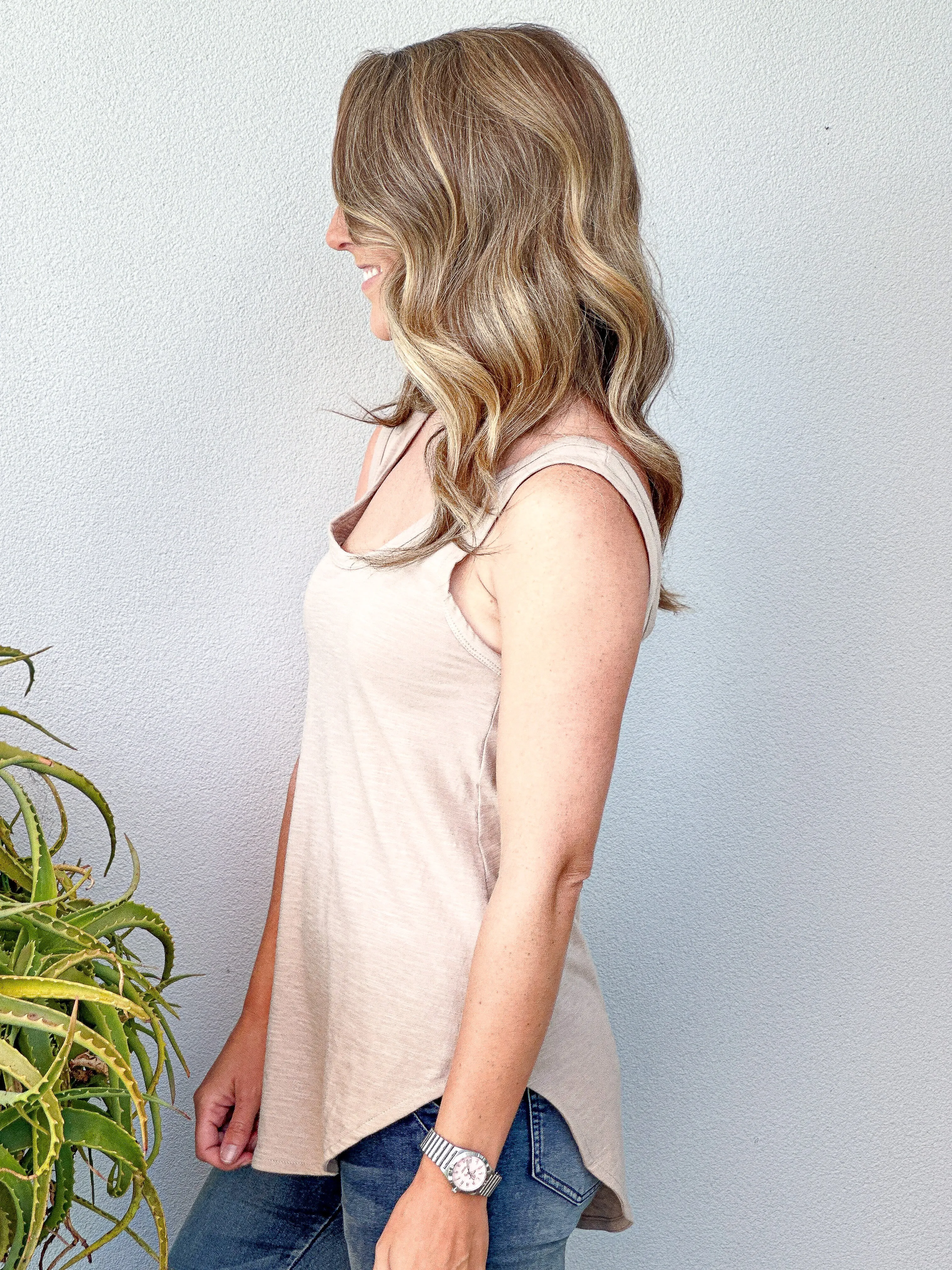 Sasha Tank - Beige