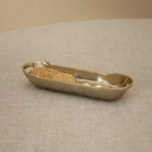 Sierra Modern Cracker Tray with Handles Shiny Gold