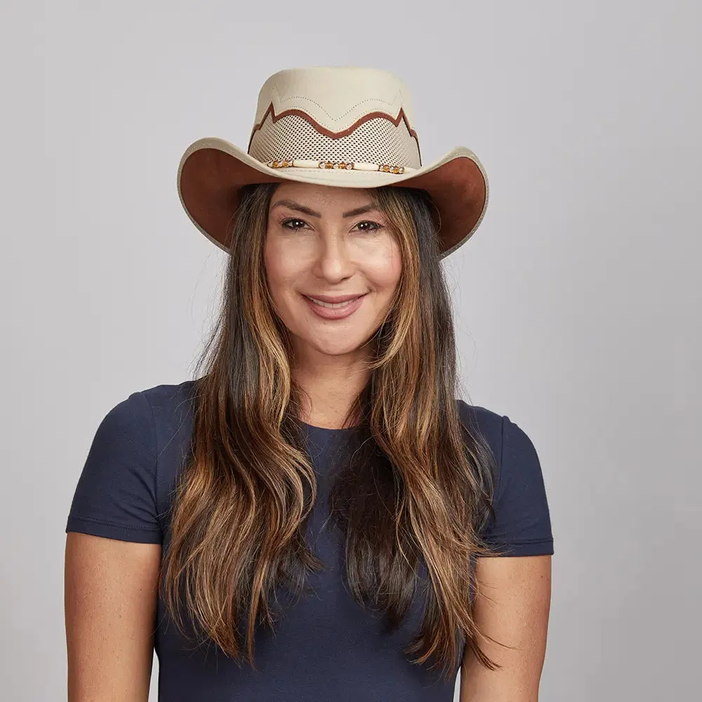 Sierra | Womens American Leather Cowgirl Hat