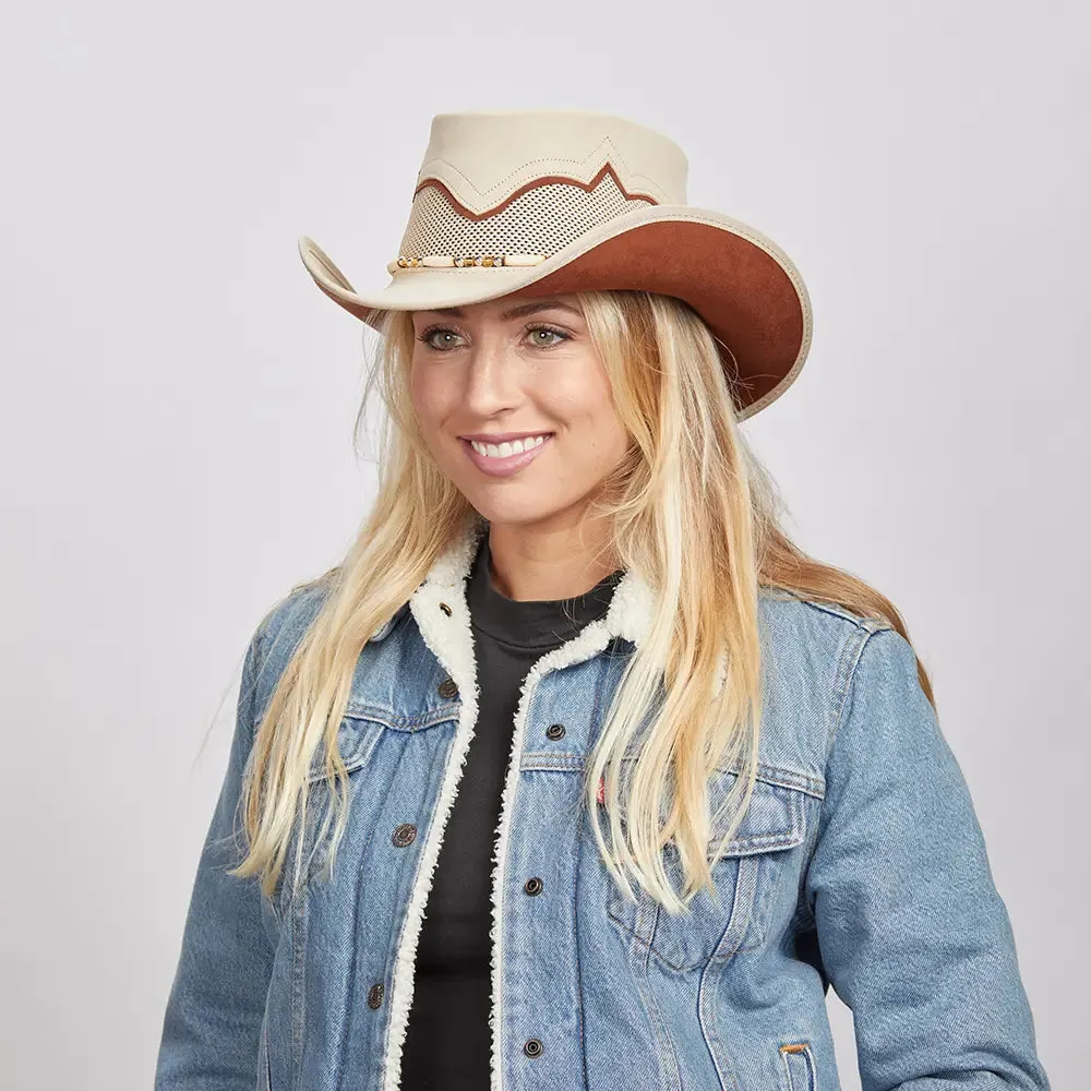 Sierra | Womens American Leather Cowgirl Hat