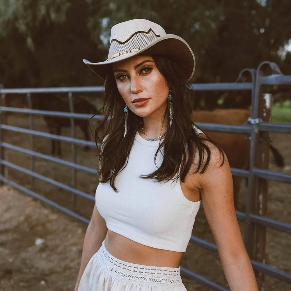 Sierra | Womens American Leather Cowgirl Hat