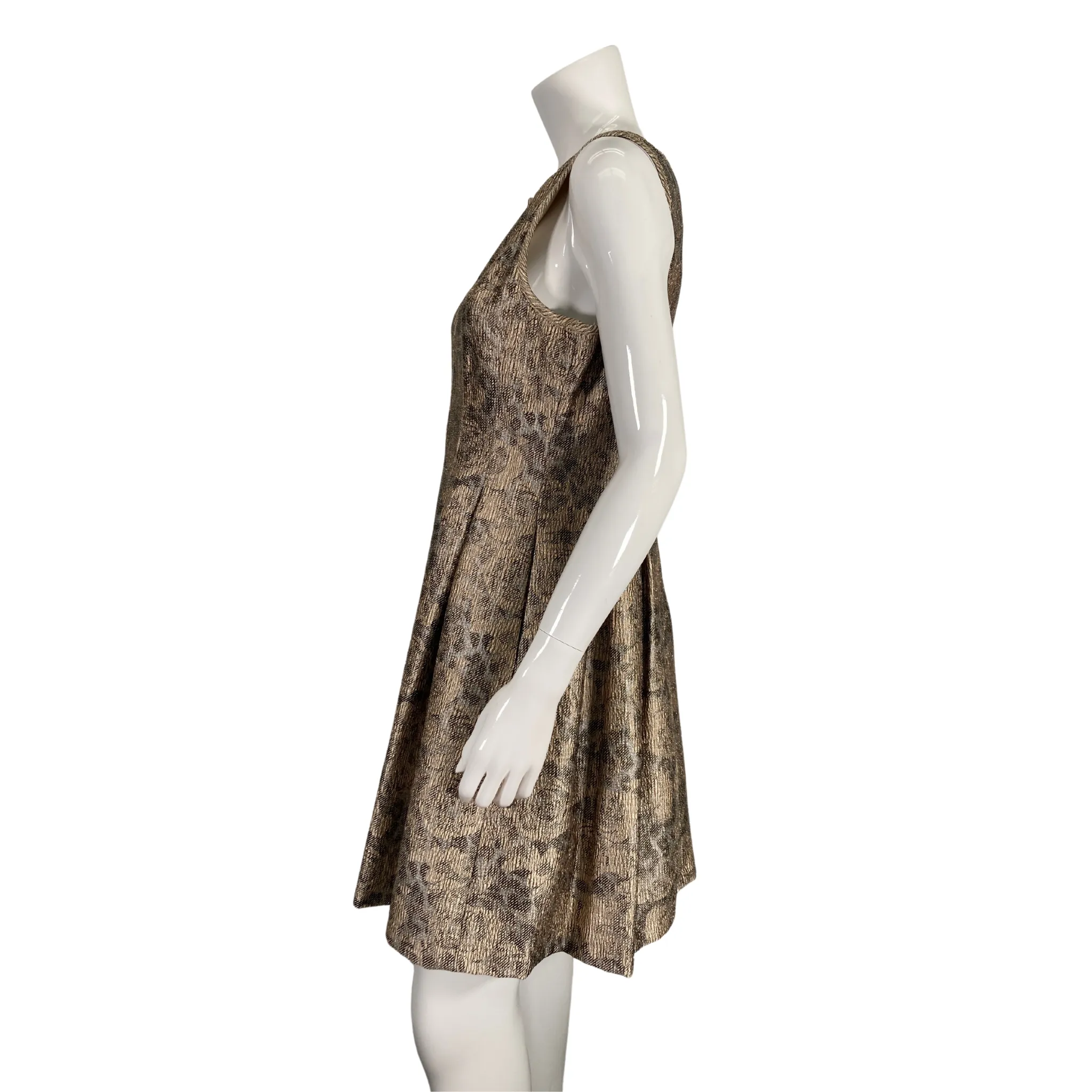 Vince Camuto Metallic Gold Dress
