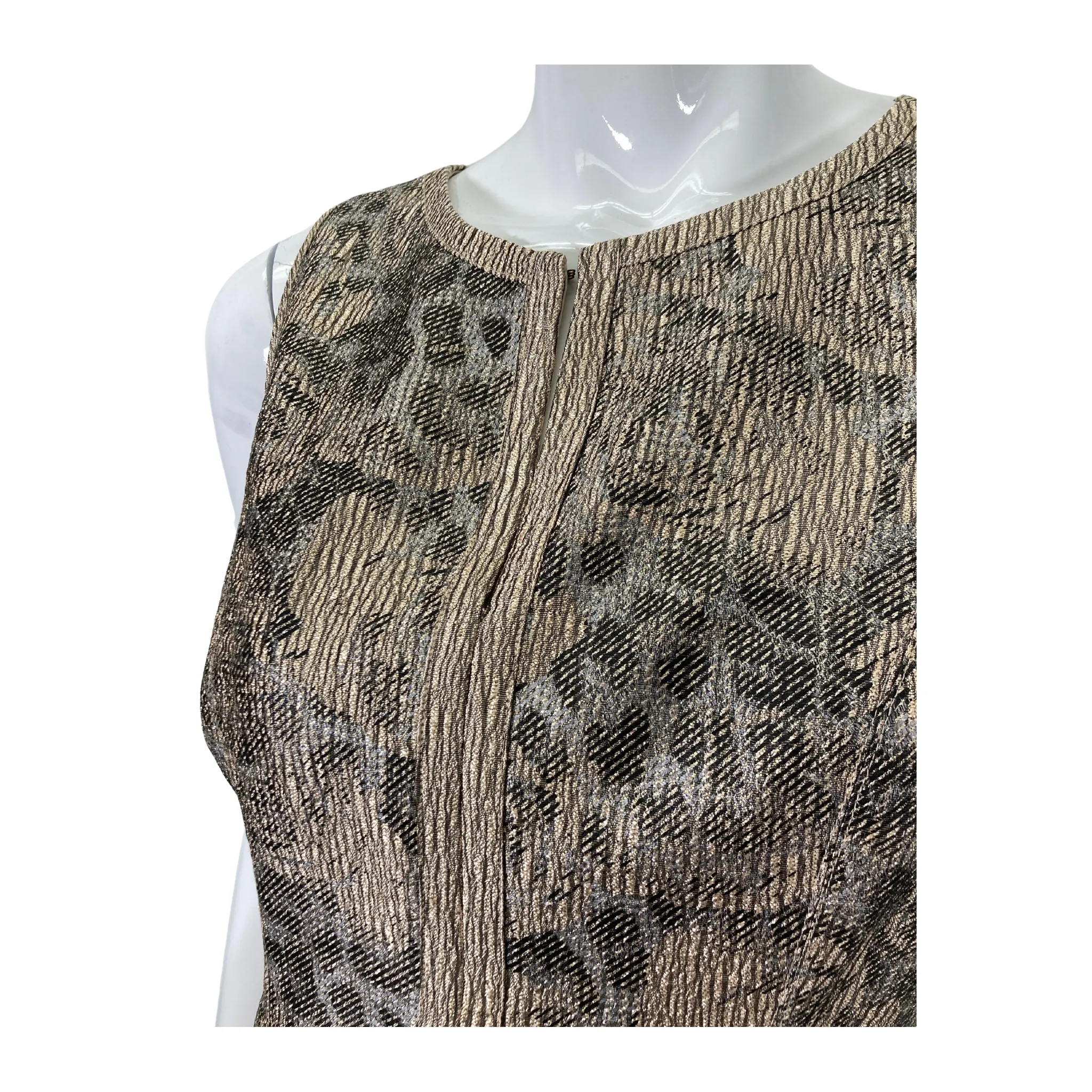 Vince Camuto Metallic Gold Dress
